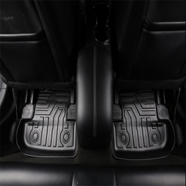 Custom Fit  3D TPE All Weather Car Floor Mats Liners for Ford Mustang 2014-2020 (1st & 2nd Rows, Black)