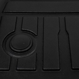 Floor Mats Liners TPE for Tesla Model 3 2017-2020 All-Weather Black F&R