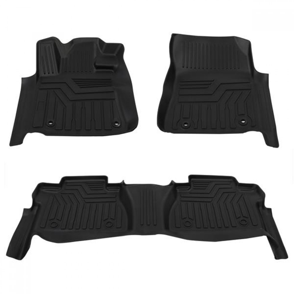 Floor Mats Liners TPE for Toyota Tundra 2014-2020 Double / CrewMax Cab