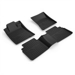 Custom Fit  3D TPE All Weather Car Floor Mats Liners for Nissan Altima 2019-2020 (1st & 2nd Rows, Black)