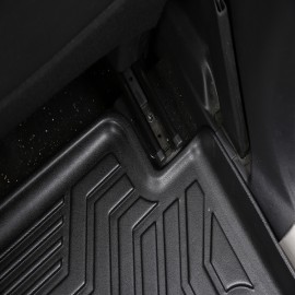 Custom Fit  3D TPE All Weather Car Floor Mats Liners for Nissan Rouge X-Trail 2014-2020 (1st & 2nd Rows, Black)