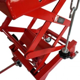 300lb Motorcycle Hydraulic Lifting Platform red