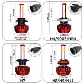 1 Pair H11 Headlight Coversion LED Replace Bulb Kit Low Beam for 2012 Ram 2500