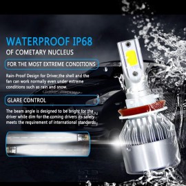 1 Pair H11 Headlight Coversion LED Bulb Kit Low Beam White for 2011 Kia Sorento